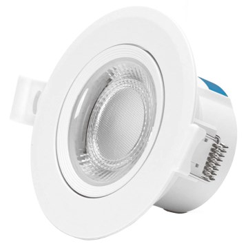 Aigostar - Infälld LED-armatur 5W, 230V, 3000K, Ø 8,5 cm, vit