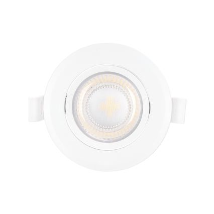 Aigostar - Infälld LED-armatur 5W, 230V, 3000K, Ø 8,5 cm, vit