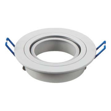 Aigostar - Infällningsram för GU10-spot, Ø 9,1 cm, vit