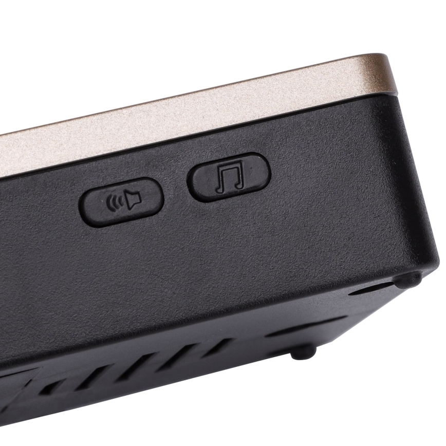 Aigostar - KIT 2x Trådlös dörrklocka 3xAA/12V IP44 svart