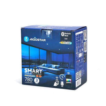 Aigostar - KIT 3x LED Dimbar infälld belysning MESH LED/9W/230V 2700K-6500K diameter 14,5 cm