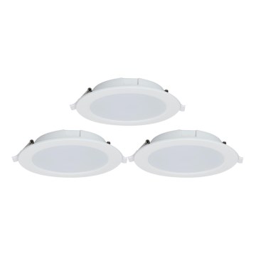 Aigostar - KIT 3x LED Dimbar infälld belysning MESH LED/15W/230V 2700K-6500K diameter 17cm