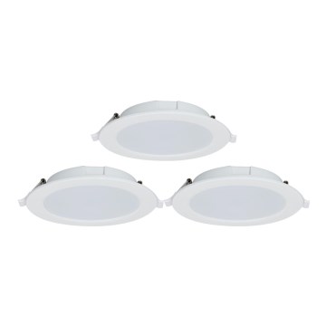 Aigostar - KIT 3x LED Dimbar infälld belysning MESH LED/9W/230V 2700K-6500K diameter 14,5 cm