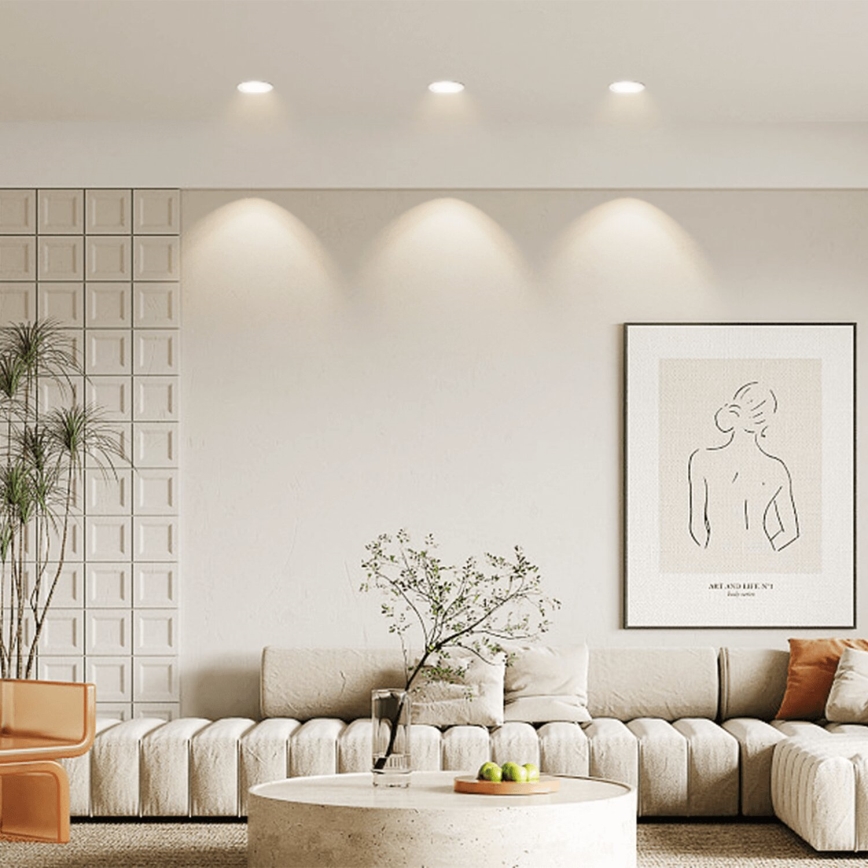 Aigostar - KIT 3x LED infälld lampa för utomhusbruk LED/4,8W/230V 4000K IP65 vit