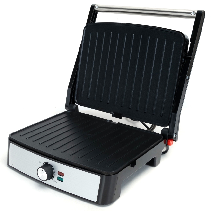 Aigostar - Kontaktgrill 2200W/230V svart/rostfritt stål