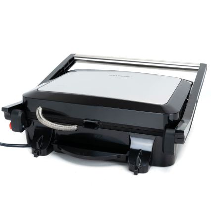 Aigostar - Kontaktgrill 2200W/230V svart/rostfritt stål