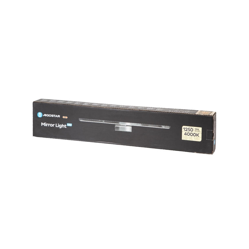 Aigostar - LED badrumsspegelbelysning LED/12W/230V 4000K 60cm IP44 aluminium