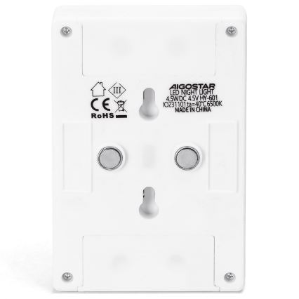 Aigostar - LED bärbar nattlampa LED/3xAAA 6500K