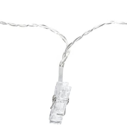 Aigostar - LED dekorationsslinga 10xLED/5W/USB 5 m varmvit