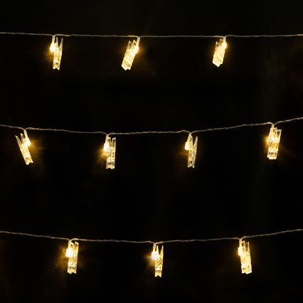 Aigostar - LED dekorativ ljusslinga 10xLED/5W/USB 5 m varmvit