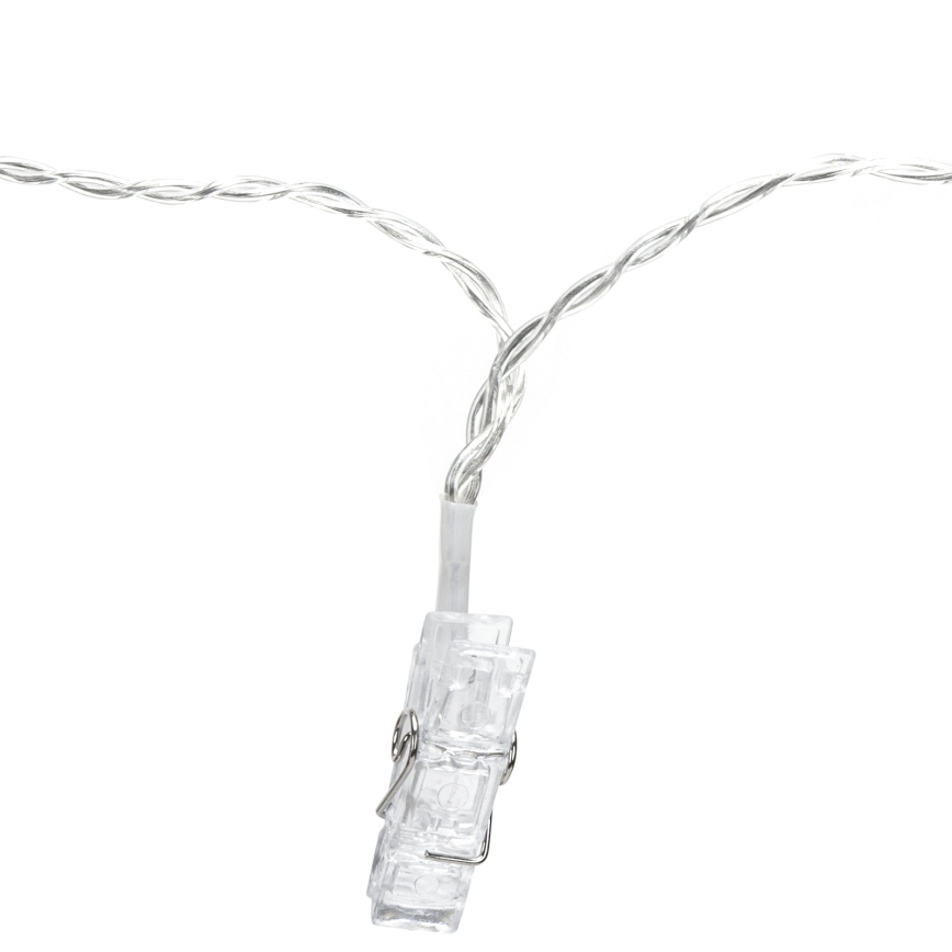 Aigostar - LED dekorativ ljusslinga 10xLED/5W/USB 5 m varmvit