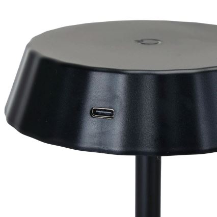 Aigostar - dimbar LED-skrivbordslampa AMBIENT LED/2,4W/5V 3000-6500K svart 2000 mAh