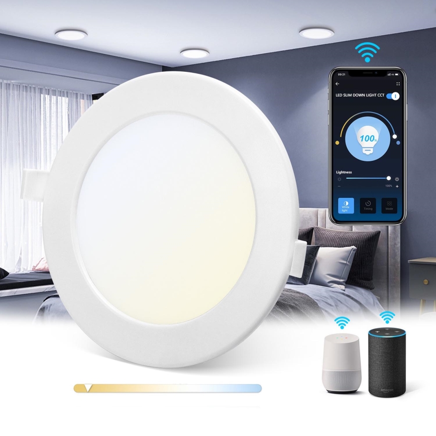 Aigostar - LED dimbar infälld taklampa LED/9W/230V Ø 14,5 cm Wi-Fi