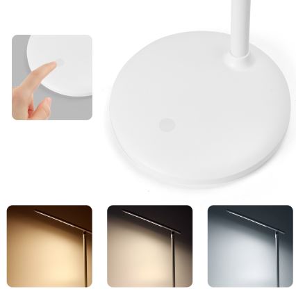 Aigostar - LED Dimbara uppladdningsbara touchbordslampa LED/3W/5V 2700/4000/6500K 1800 mAh