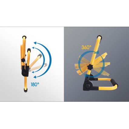 Aigostar - LED dimbar uppladdningsbar strålkastare LED/100W/5V 6500K IP65 15000 mAh