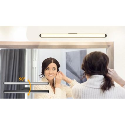 Aigostar - LED dimbar uppladdningsbar spegelbelysning LED/2,9W/5V 2000 mAh