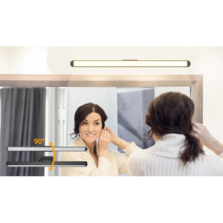 Aigostar - LED dimbar uppladdningsbar spegelbelysning LED/2,9W/5V 2000 mAh