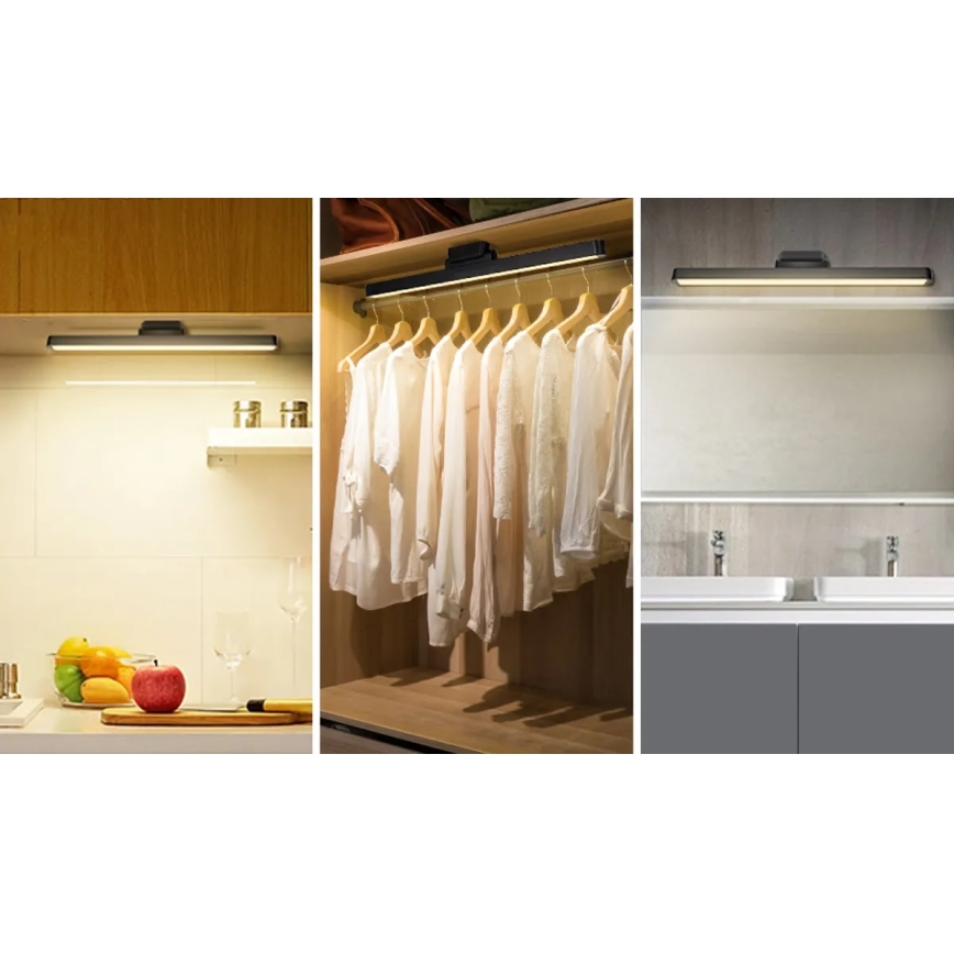 Aigostar - LED dimbar uppladdningsbar spegelbelysning LED/2,9W/5V 2000 mAh