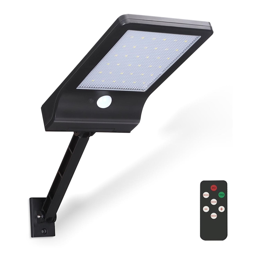 Aigostar - LED dimbar solcellslampa med sensor LED/2,3W/5,5V IP65 1800 mAh + fjärrkontroll