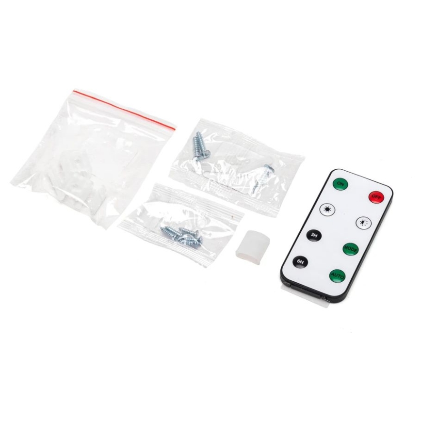 Aigostar - LED Dimbar solcellsstrip LED/1,6W/3,2V 3 m 1600 mAh 6500K IP65 + fjärrkontroll