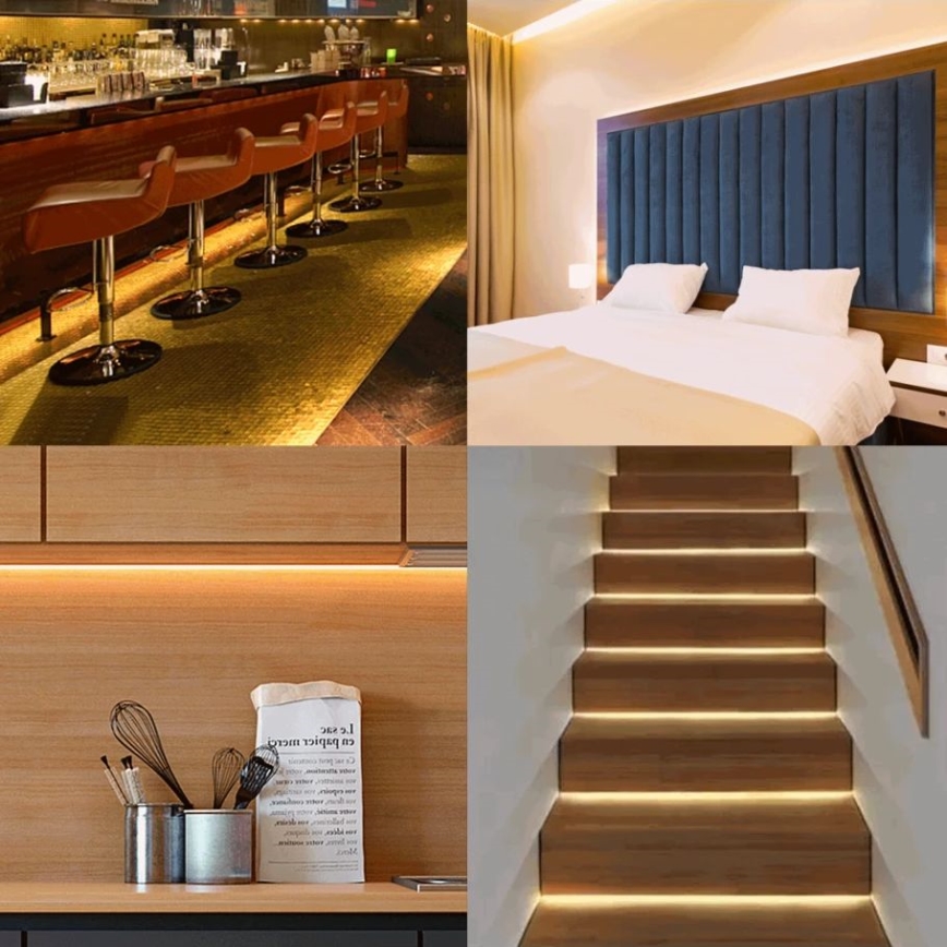 Aigostar - LED dimbar solcellstejp LED/5W/3,2V 5 m 2700K IP65 4000 mAh + fjärrkontroll