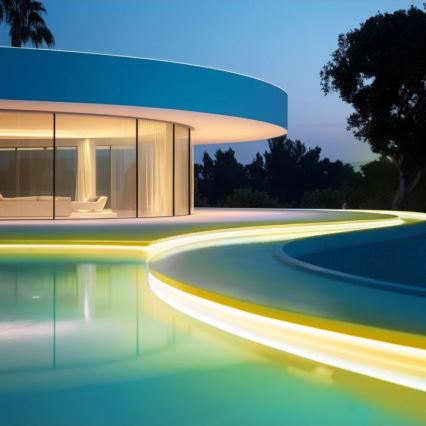 Aigostar - LED dimbar solcellstejp LED/5W/3,2V 5 m 2700K IP65 4000 mAh + fjärrkontroll