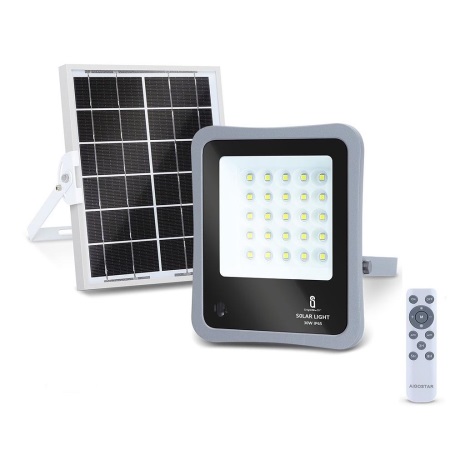 Aigostar - LED Dimbar solcellstrålkastare LED/30W/3,2V IP67 + RC