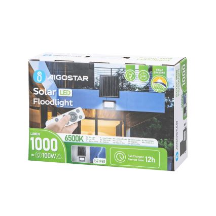 Aigostar - LED dimbar solreflektor LED/100W/3,4V IP65 10000 mAh + fjärrkontroll