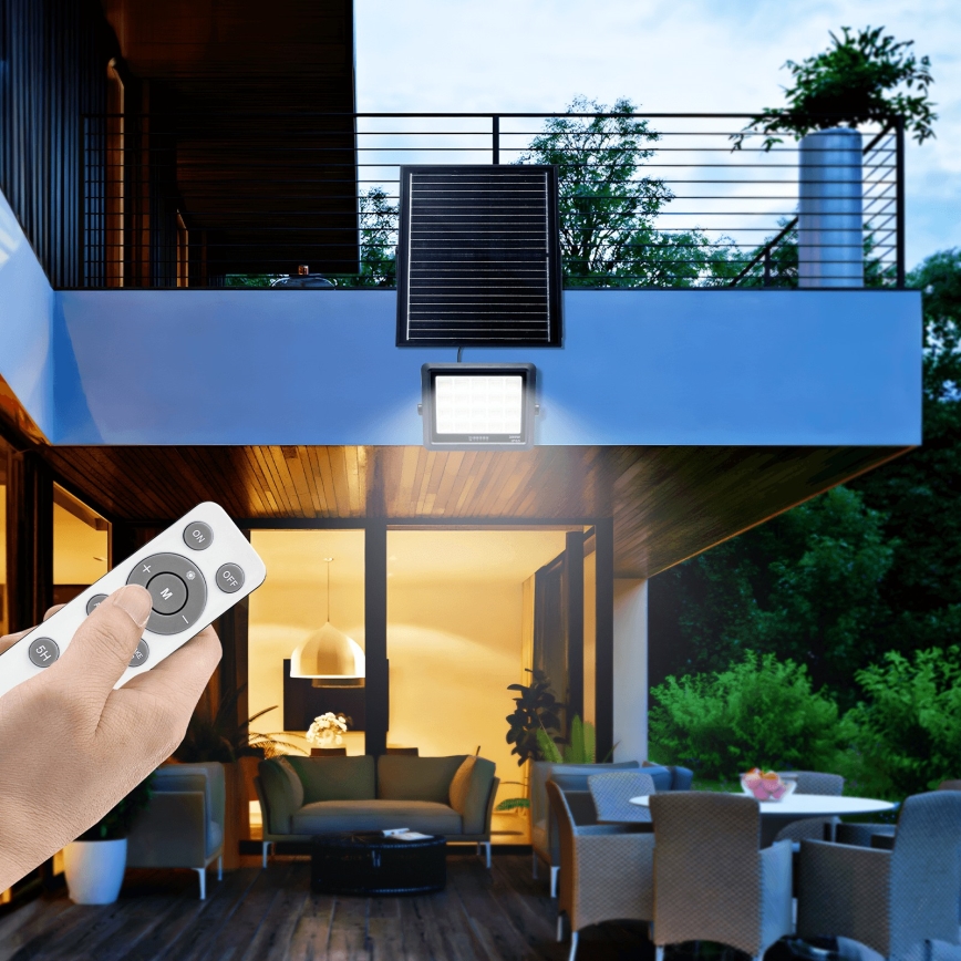 Aigostar - LED dimbar solreflektor LED/300W/3,4V IP65 20000 mAh + fjärrkontroll