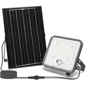 Aigostar - LED dimbar solreflektor med sensor LED/120W/3,4V 6500K IP66 8000 mAh + fjärrkontroll