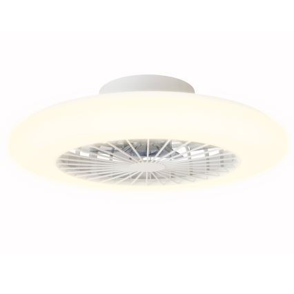 Aigostar - LED dimbar taklampa med fläkt LED/40W/230V 2700-6500K Ø 48,5 cm vit + fjärrkontroll