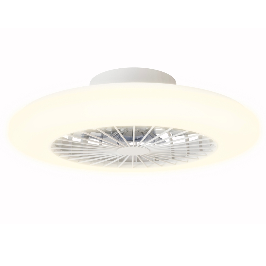 Aigostar - LED dimbar taklampa med fläkt LED/40W/230V 2700-6500K Ø 48,5 cm vit + fjärrkontroll