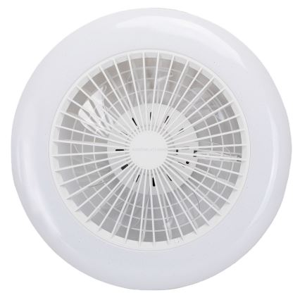 Aigostar - LED dimbar taklampa med fläkt LED/40W/230V 2700-6500K Ø 48,5 cm vit + fjärrkontroll