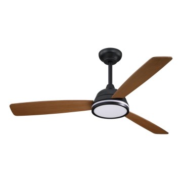 Aigostar - LED dimbar takfläkt LED/20W/230V 2700-6500K 132 cm brun + fjärrkontroll