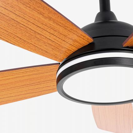 Aigostar - LED Dimbar takfläkt LED/20W/230V 2700-6500K 132cm beige + fjärrkontroll