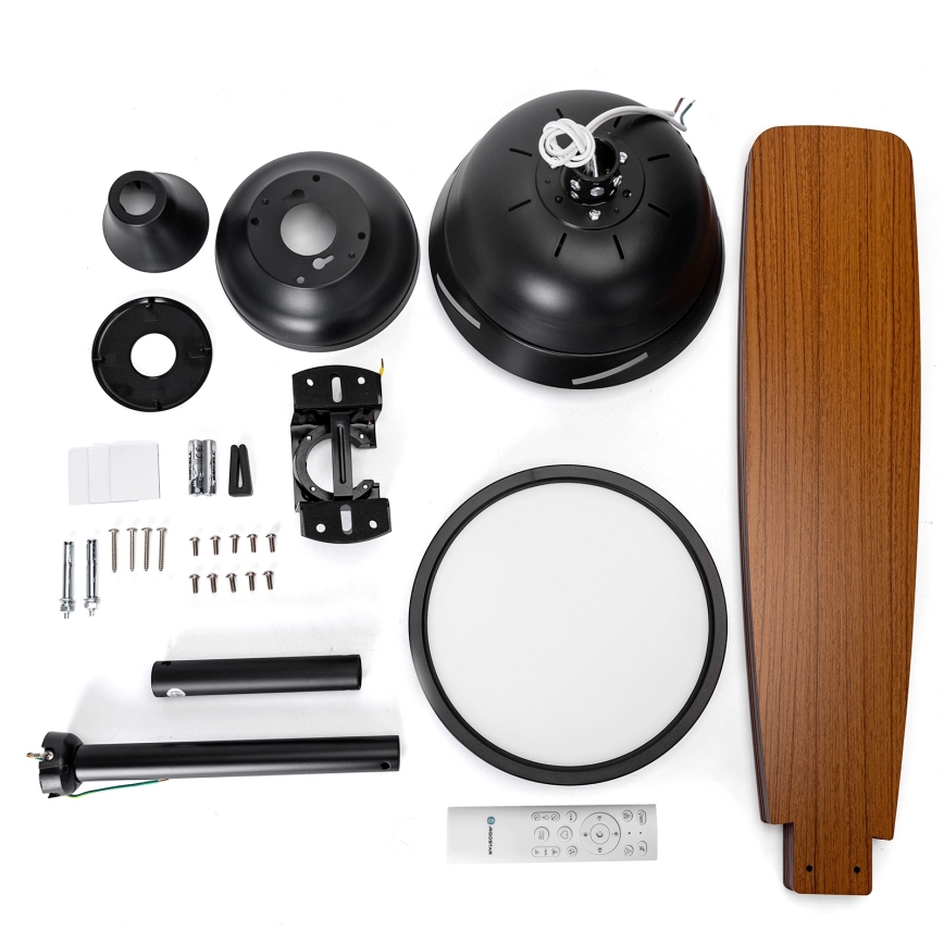 Aigostar - LED Dimbar takfläkt LED/20W/230V 2700-6500K 132cm beige + fjärrkontroll