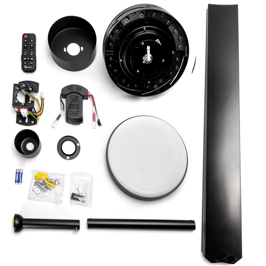 Aigostar - LED Dimbar takfläkt LED/24W/230V 2700-6500K 165cm svart + fjärrkontroll