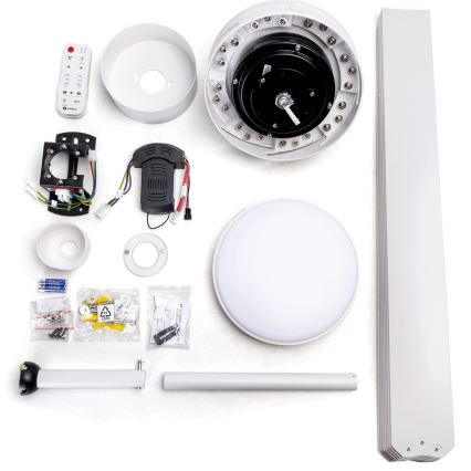 Aigostar - LED Dimbar takfläkt LED/24W/230V 2700-6500K diameter 165 cm + fjärrkontroll vit