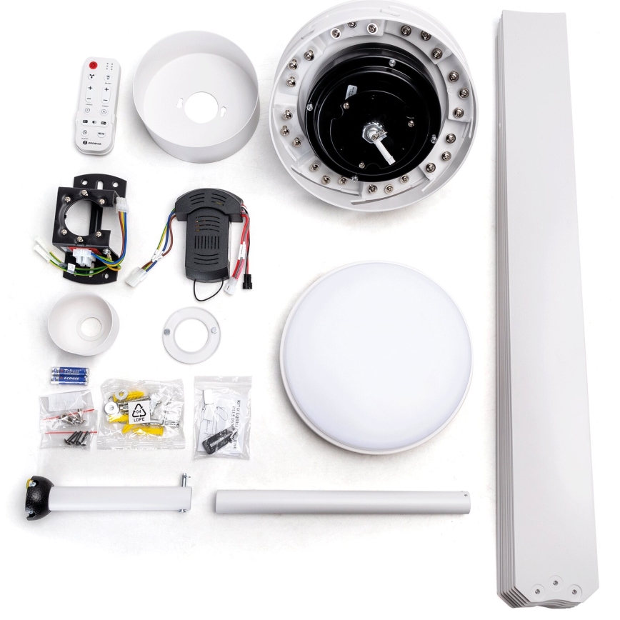 Aigostar - LED Dimbar takfläkt LED/24W/230V 2700-6500K diameter 165 cm + fjärrkontroll vit