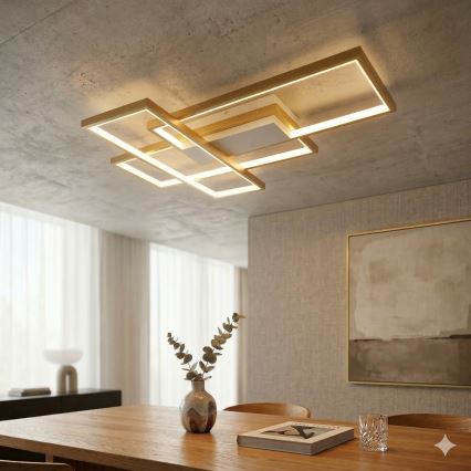 Aigostar - LED Dimbar taklampa LED/38W/230V 2700-6500K + fjärrkontroll