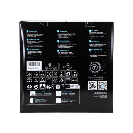 Aigostar - LED dimbar taklampa LED/60W/230V 2700-6500K Ø 52,7 cm krom + fjärrkontroll