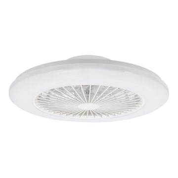 Aigostar - LED Dimbar taklampa med fläkt MESH LED/40W/230V 2700-6500K vit + fjärrkontroll