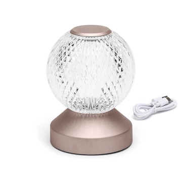 Aigostar - LED dimbar uppladdningsbar skrivbordslampa LED/1W/5V 2700/4000/6500K 1800mAh 13,5 cm