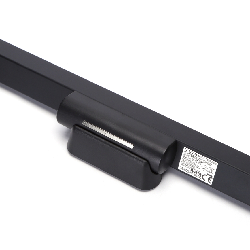 Aigostar - Dimmbar uppladdningsbar LED-spegelbelysning LED/2,9W/5V 2000 mAh