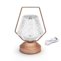 Aigostar - LED Dimbart uppladdningsbart skrivbordslampa LED/1W/5V 2700/4000/6500K 1800mAh 20 cm