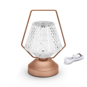 Aigostar - LED Dimbart uppladdningsbart skrivbordslampa LED/1W/5V 2700/4000/6500K 1800mAh 20 cm