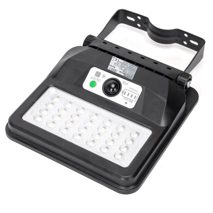 Aigostar - LED solcellsdriven gatlampa med sensor LED/50W/3,2V 1000mAh 6500K + fjärrkontroll