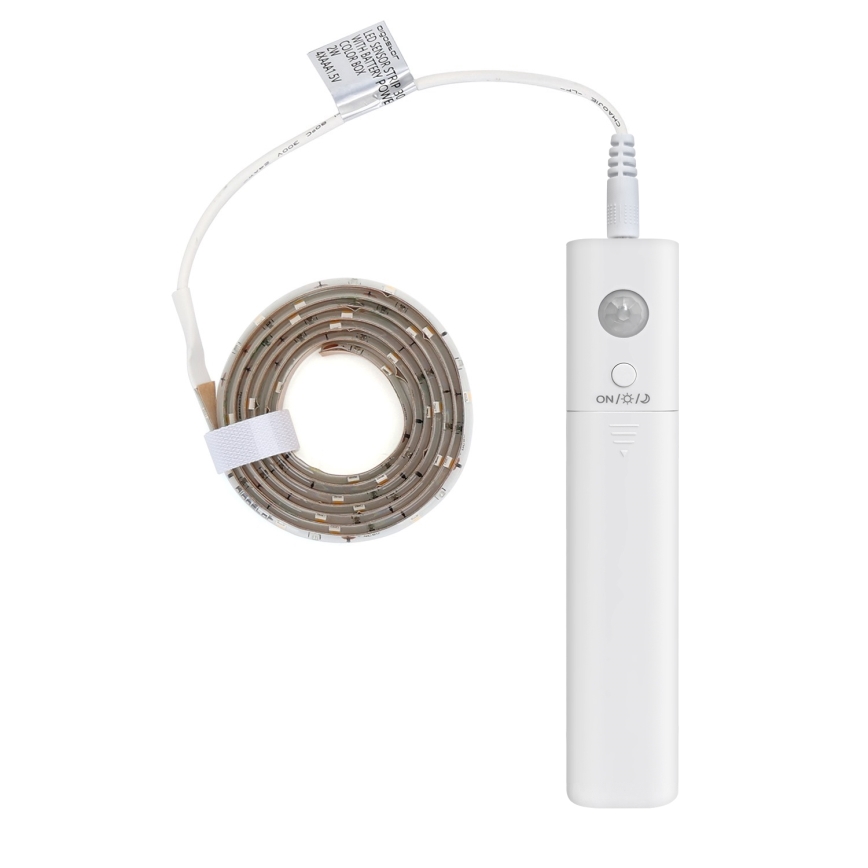 Aigostar - LED-dimbart ljusslinga med sensor 1m LED/2W/4xAAA 3000K IP65