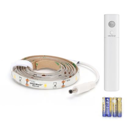 Aigostar - LED-dimbart ljusslinga med sensor 1m LED/2W/4xAAA 3000K IP65