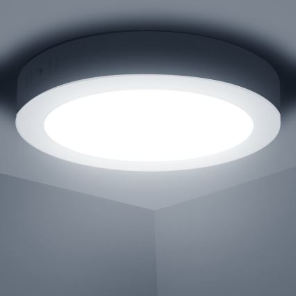 Aigostar - LED Fäst taklampa LED/12W/230V diameter 17,4 cm 6500K vit